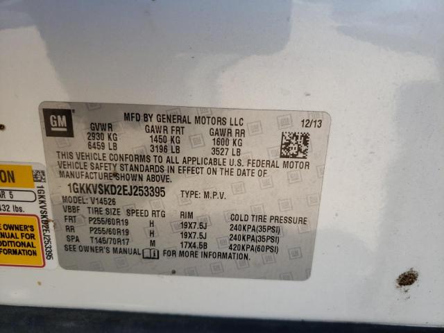 Photo 10 from auction – 2014 GMC ACADIA SLT with VIN 1GKKVSKD2EJ253395