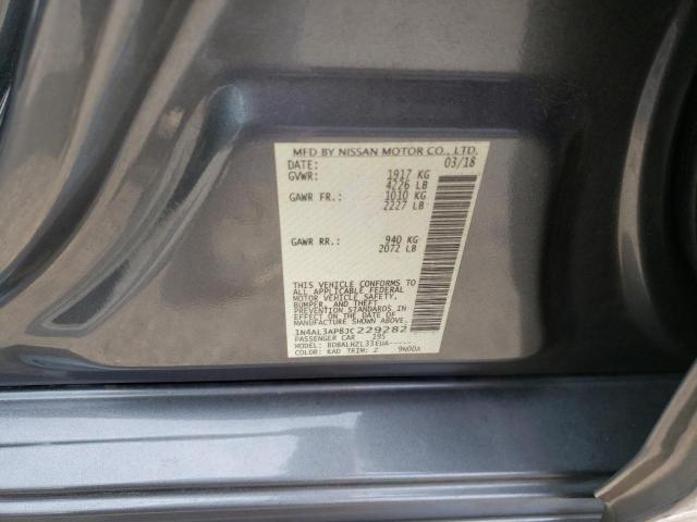 Photo 10 from auction – 2018 NISSAN ALTIMA 2.5 with VIN 1N4AL3AP8JC229282