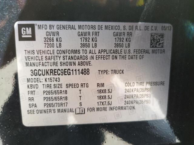 Photo 10 from auction – 2014 CHEVROLET SILVERADO with VIN 3GCUKREC9EG111488