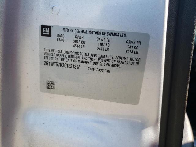 Photo 10 from auction – 2009 CHEVROLET IMPALA 1LT with VIN 2G1WT57K391321398