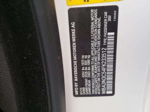 Photo 10 from auction – 2015 BMW 428 I with VIN WBA3N3C54FK233512
