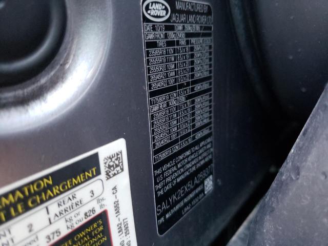 Photo 10 from auction – 2020 LAND ROVER RANGE ROVE with VIN SALYK2EX5LA259377
