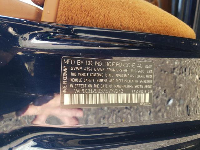 Zdjęcie 10 z aukcji – 2007 PORSCHE 911 CARRER z VIN WP0CB29937S777243