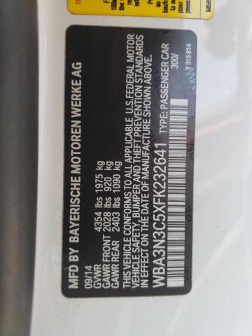 Photo 10 from auction – 2015 BMW 428 I with VIN WBA3N3C5XFK232641