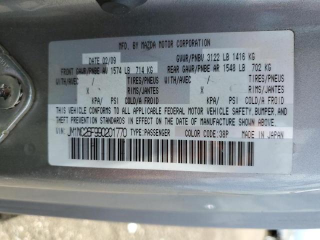 Photo 10 from auction – 2009 MAZDA MX-5 MIATA with VIN JM1NC26F990201770