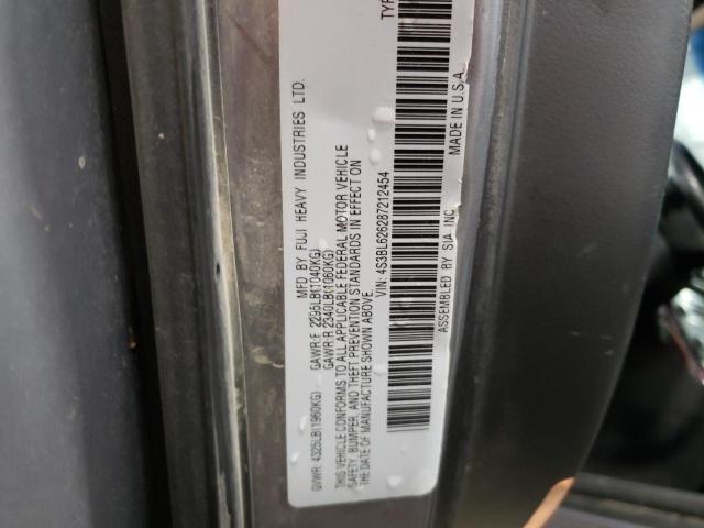 Photo 10 from auction – 2008 SUBARU LEGACY 2.5 with VIN 4S3BL626287212454