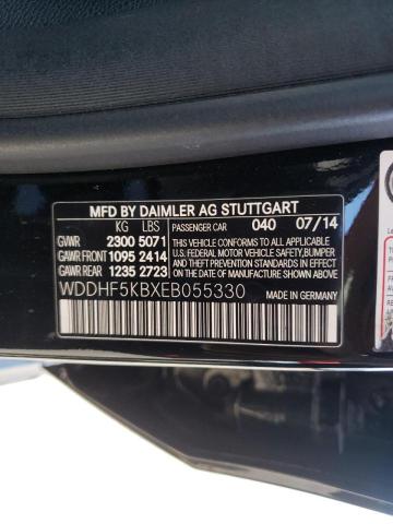 Photo 10 from auction – 2014 MERCEDES-BENZ E 350 with VIN WDDHF5KBXEB055330