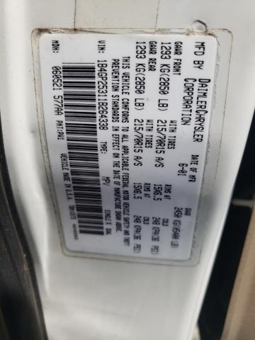 Photo 10 from auction – 2001 DODGE CARAVAN SE with VIN 1B4GP25311B264338