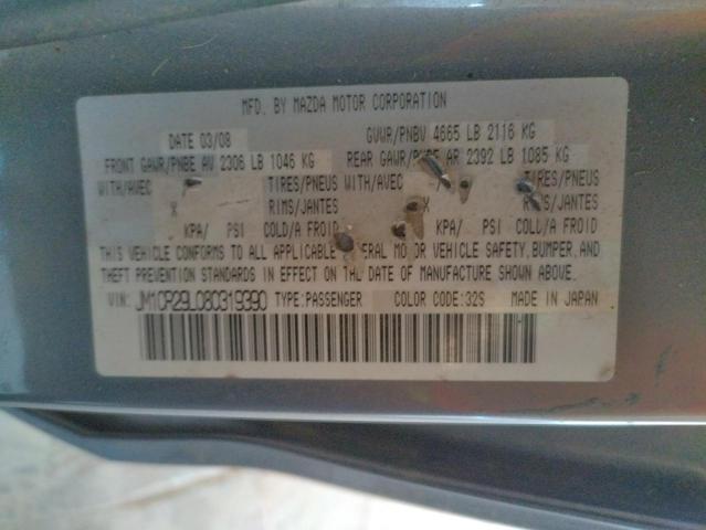Photo 10 from auction – 2008 MAZDA 5 with VIN JM1CR29L080319390