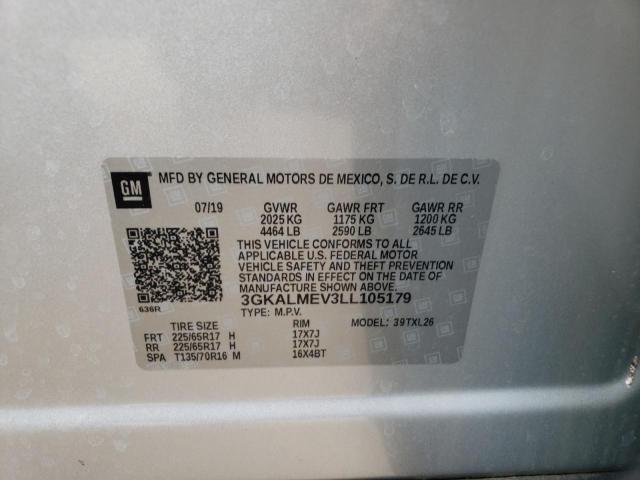 Photo 10 from auction – 2020 GMC TERRAIN SL with VIN 3GKALMEV3LL105179