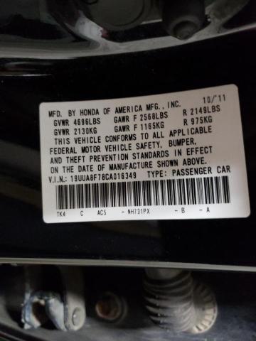Photo 10 from auction – 2012 ACURA TL with VIN 19UUA8F78CA016349