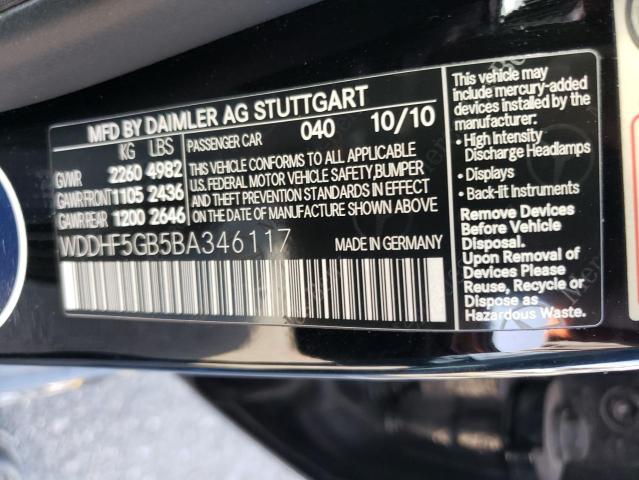 Photo 10 from auction – 2011 MERCEDES-BENZ E 350 with VIN WDDHF5GB5BA346117