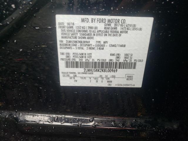 Photo 10 from auction – 2019 LINCOLN MKT with VIN 2LMHJ5NK2KBL00969