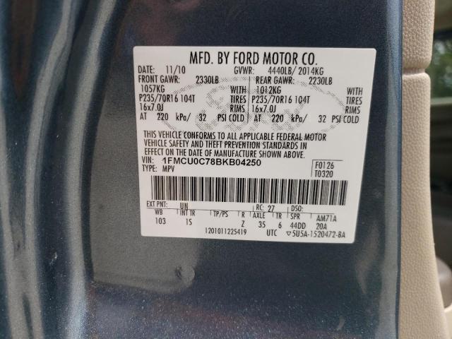 Photo 10 from auction – 2011 FORD ESCAPE XLS with VIN 1FMCU0C78BKB04250