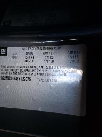 Photo 10 from auction – 2008 PONTIAC SOLSTICE with VIN 1G2MB35B48Y122076