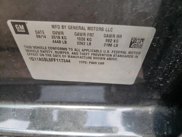 Photo 10 from auction – 2015 CHEVROLET MALIBU LS with VIN 1G11A5SL6FF117344