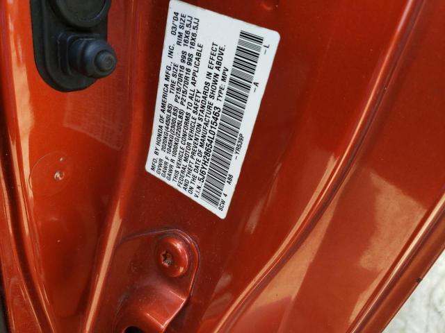 Photo 10 from auction – 2004 HONDA ELEMENT EX with VIN 5J6YH28654L015463