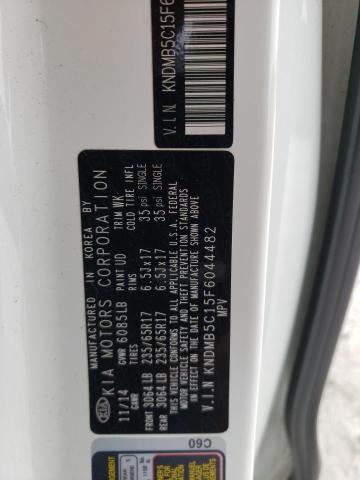 Photo 10 from auction – 2015 KIA SEDONA LX with VIN KNDMB5C15F6044482
