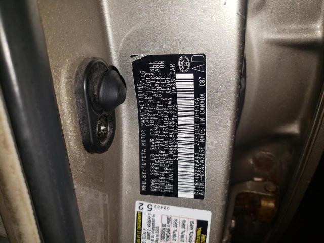Photo 10 from auction – 2006 TOYOTA COROLLA CE with VIN 2T1BR32E16C706773