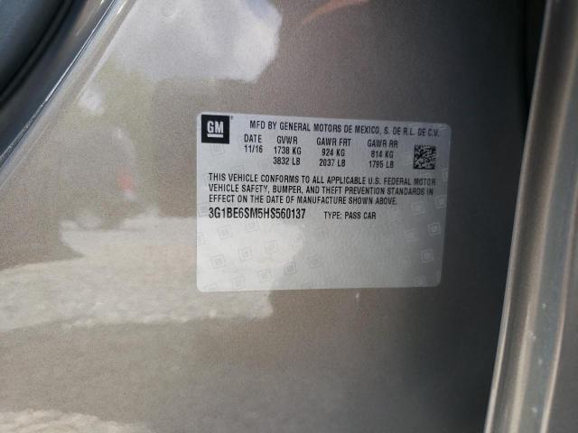 Photo 10 from auction – 2017 CHEVROLET CRUZE LT with VIN 3G1BE6SM5HS560137