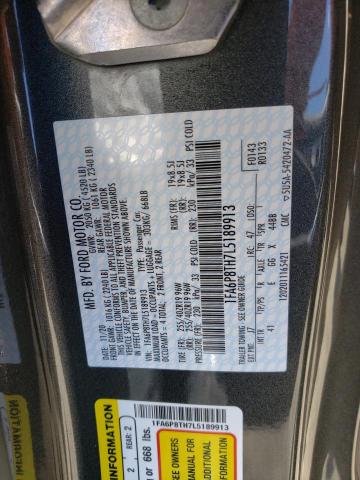 Photo 10 from auction – 2020 FORD MUSTANG with VIN 1FA6P8TH7L5189913