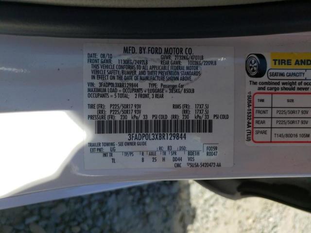 Photo 10 from auction – 2011 FORD FUSION HYB with VIN 3FADP0L3XBR129844