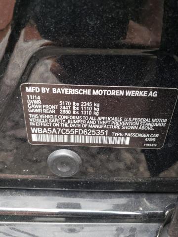 Photo 10 from auction – 2015 BMW 528 XI with VIN WBA5A7C55FD625351
