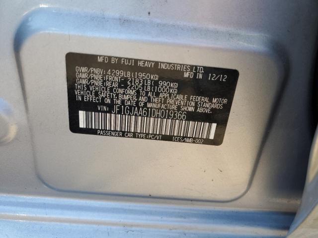 Photo 10 from auction – 2013 SUBARU IMPREZA with VIN JF1GJAA61DH019366
