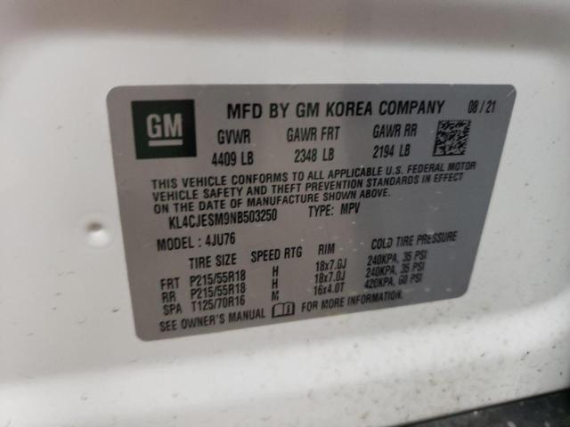 Photo 10 from auction – 2022 BUICK ENCORE PRE with VIN KL4CJESM9NB503250