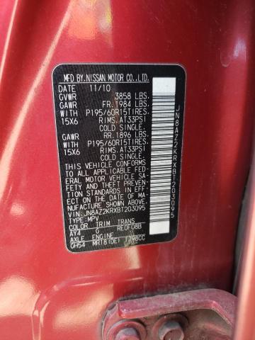 Photo 10 from auction – 2011 NISSAN CUBE BASE with VIN JN8AZ2KRXBT203095