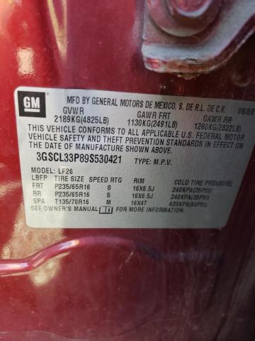 Photo 10 from auction – 2009 SATURN VUE XE with VIN 3GSCL33P89S530421