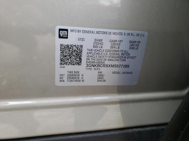 Photo 10 from auction – 2021 CHEVROLET BLAZER 2LT with VIN 3GNKBCRSXMS577195