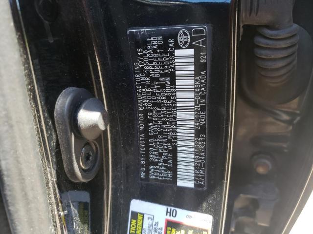 Photo 10 from auction – 2016 TOYOTA COROLLA L with VIN 2T1BURHE3GC575484
