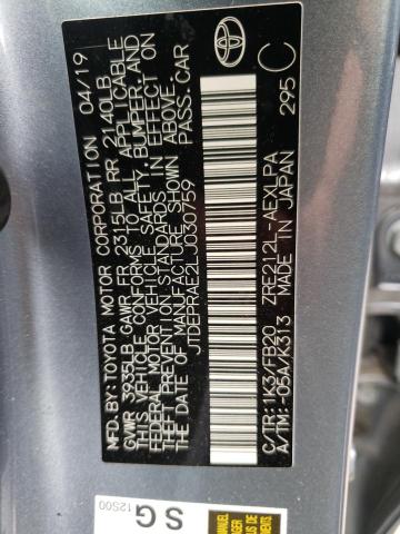 Photo 10 from auction – 2020 TOYOTA COROLLA LE with VIN JTDEPRAE2LJ030759