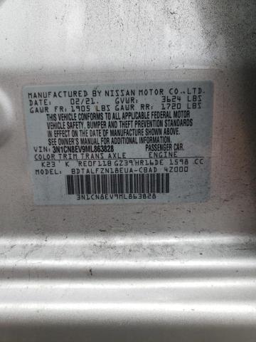 Photo 10 from auction – 2021 NISSAN VERSA SV with VIN 3N1CN8EV9ML863828