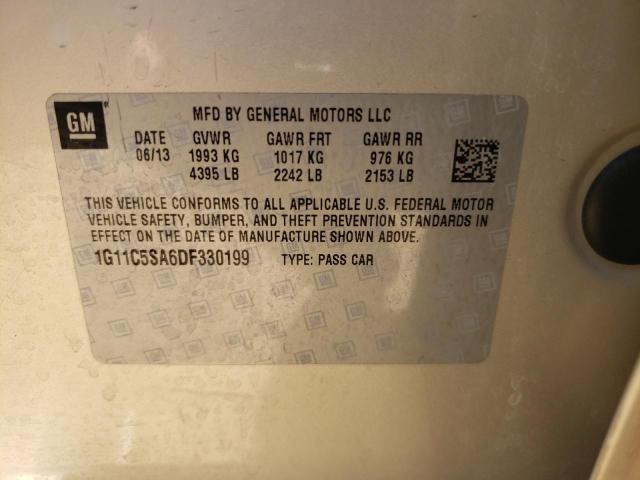 Photo 10 from auction – 2013 CHEVROLET MALIBU 1LT with VIN 1G11C5SA6DF330199