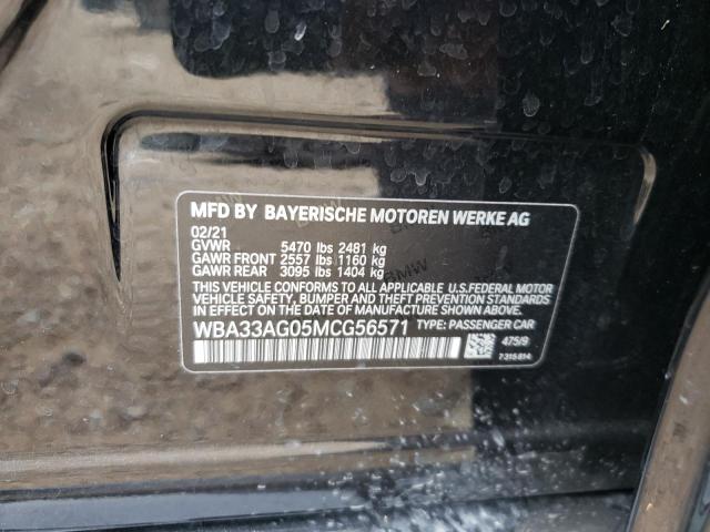 Photo 10 from auction – 2021 BMW 530XE with VIN WBA33AG05MCG56571