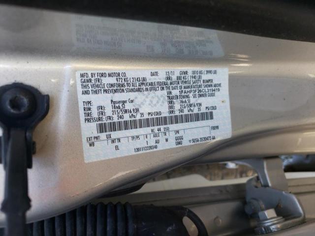 Photo 10 from auction – 2012 FORD FOCUS SE with VIN 1FAHP3F26CL319419