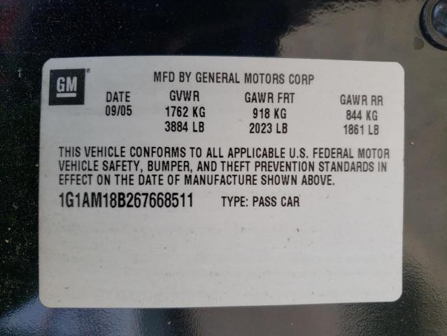 Photo 10 from auction – 2006 CHEVROLET COBALT SS with VIN 1G1AM18B267668511