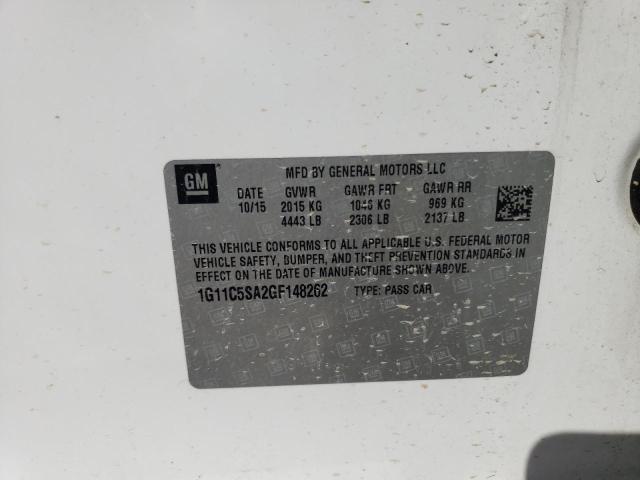 Photo 10 from auction – 2016 CHEVROLET MALIBU LIM with VIN 1G11C5SA2GF148262