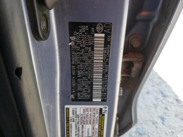 Photo 10 from auction – 2005 TOYOTA COROLLA MA with VIN 2T1KR32E55C329198