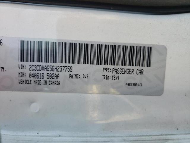 Zdjęcie 10 z aukcji – 2016 DODGE CHARGER PO z VIN 2C3CDXAG5GH237759