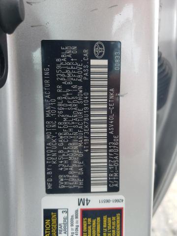 Photo 10 from auction – 2011 TOYOTA CAMRY BASE with VIN 4T1BF3EK7BU191040