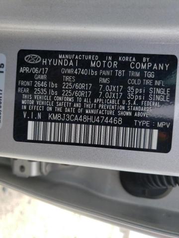 Photo 10 from auction – 2017 HYUNDAI TUCSON LIM with VIN KM8J3CA48HU474468