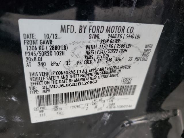 Photo 10 from auction – 2013 LINCOLN MKX with VIN 2LMDJ6JK4DBL20962