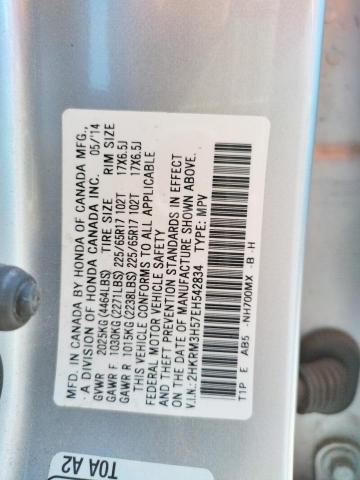 Photo 10 from auction – 2014 HONDA CR-V EX with VIN 2HKRM3H57EH542834