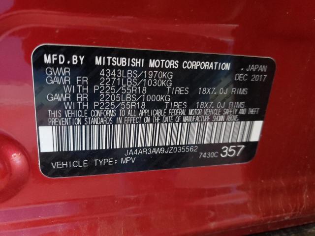 Photo 10 from auction – 2018 MITSUBISHI OUTLANDER with VIN JA4AR3AW9JZ035562