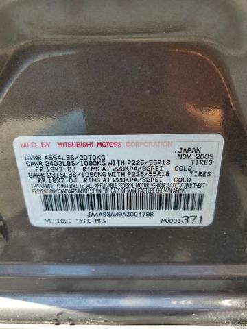 Photo 10 from auction – 2010 MITSUBISHI OUTLANDER with VIN JA4AS3AW9AZ004798