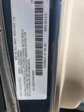 Photo 10 from auction – 2005 SUBARU LEGACY GT with VIN 4S3BL676454229603