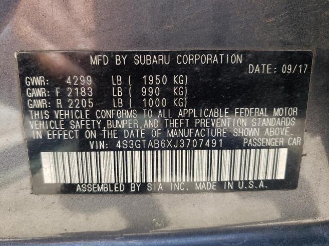 Photo 10 from auction – 2018 SUBARU IMPREZA PR with VIN 4S3GTAB6XJ3707491